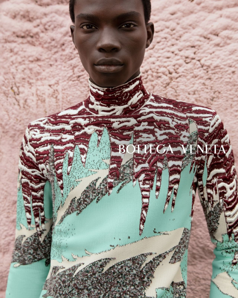 Dara Gueye featured in  the Bottega Veneta advertisement for Spring/Summer 2023