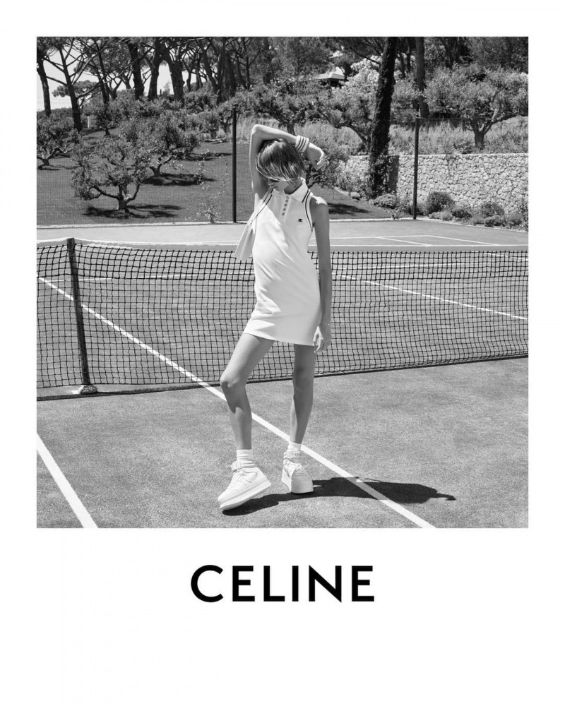 Quinn Elin Mora featured in  the Celine advertisement for Spring 2023