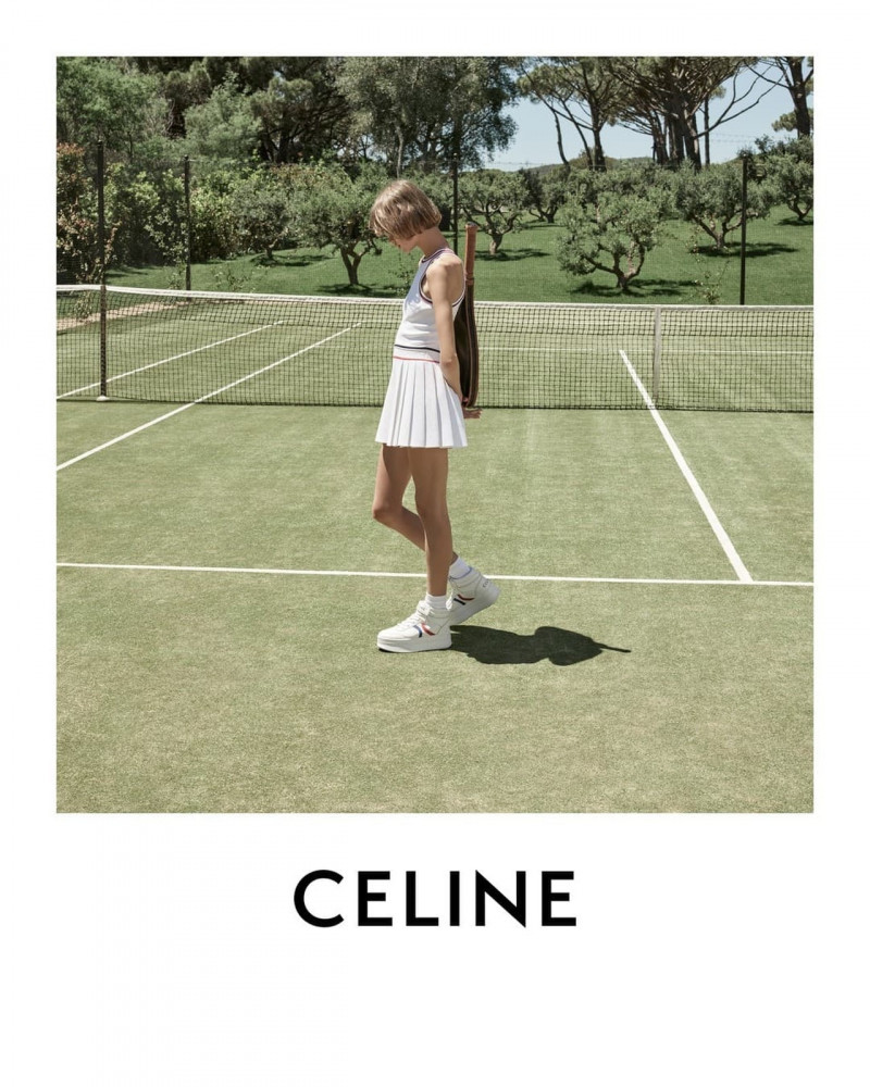 Quinn Elin Mora featured in  the Celine advertisement for Spring 2023