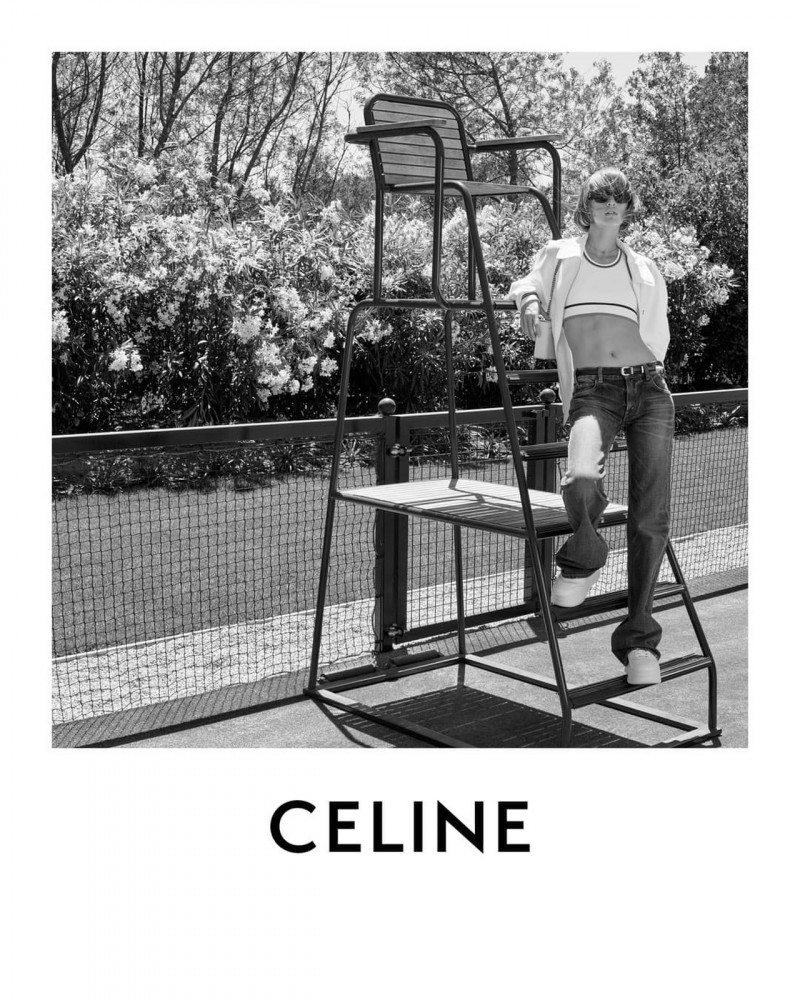 Quinn Elin Mora featured in  the Celine advertisement for Spring 2023