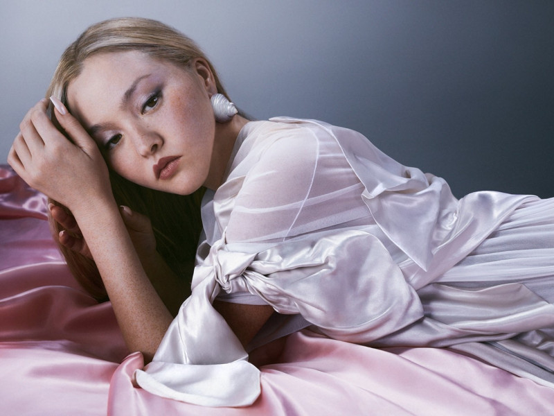 Devon Aoki featured in  the Acne Studios advertisement for Spring/Summer 2023