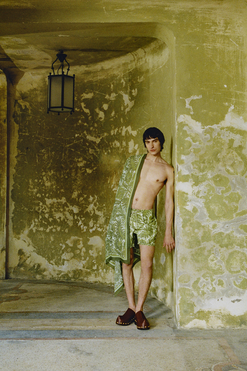 Valerio Maccario featured in  the Etro advertisement for Spring/Summer 2023