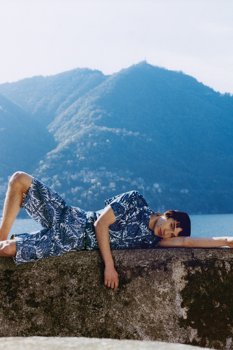 Valerio Maccario featured in  the Etro advertisement for Spring/Summer 2023