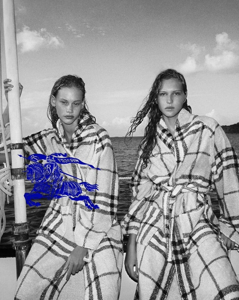 Angelina Kendall featured in  the Burberry advertisement for Summer 2023