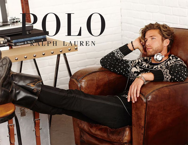 James Norley featured in  the Polo Ralph Lauren advertisement for Autumn/Winter 2014