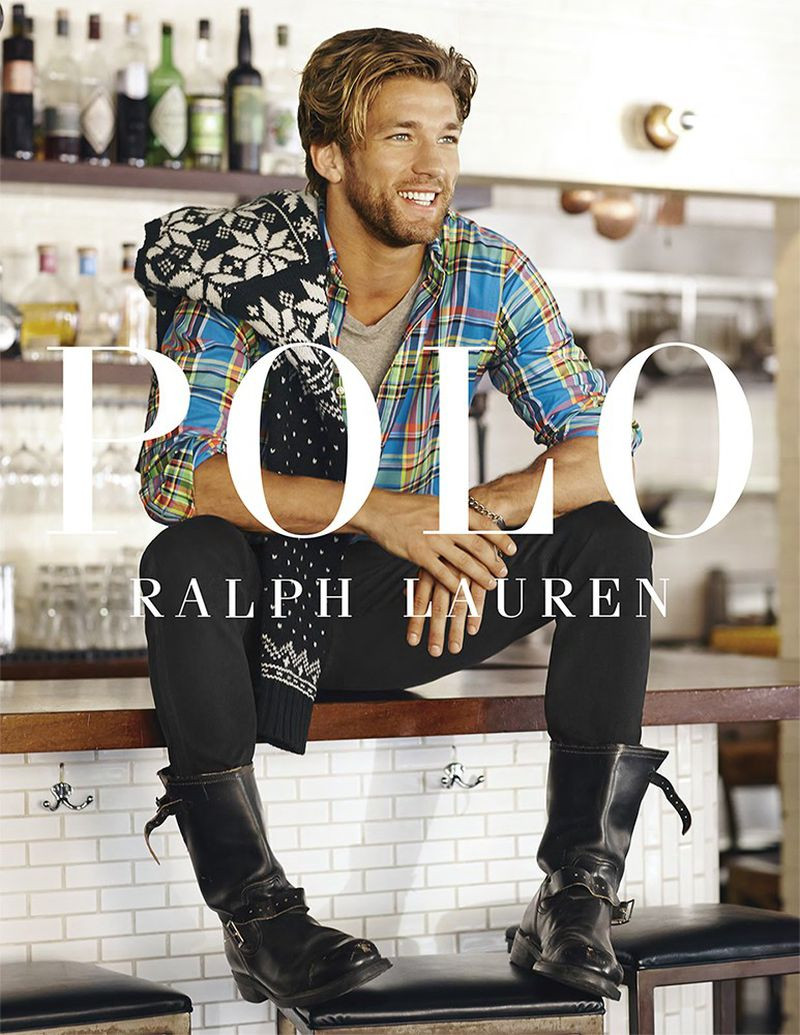 James Norley featured in  the Polo Ralph Lauren advertisement for Autumn/Winter 2014