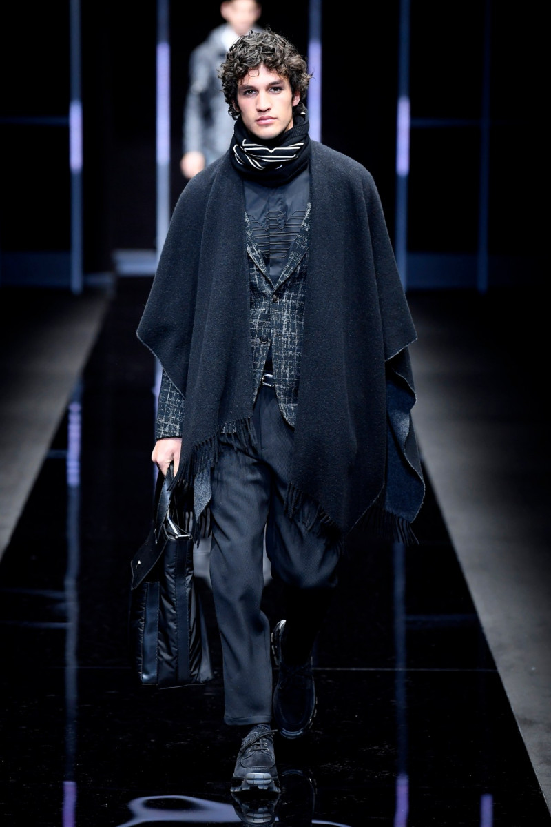 Francisco Henriques featured in  the Emporio Armani fashion show for Autumn/Winter 2019