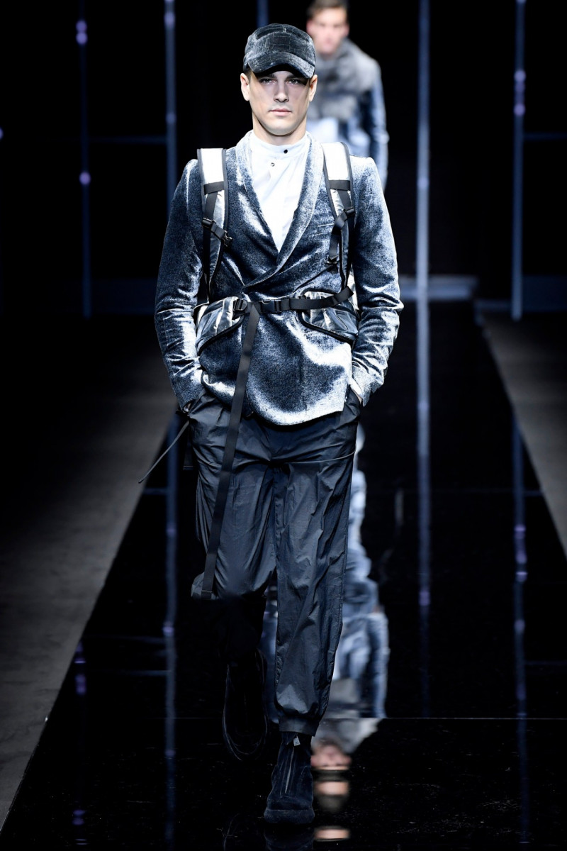 Gregorio Crappa featured in  the Emporio Armani fashion show for Autumn/Winter 2019