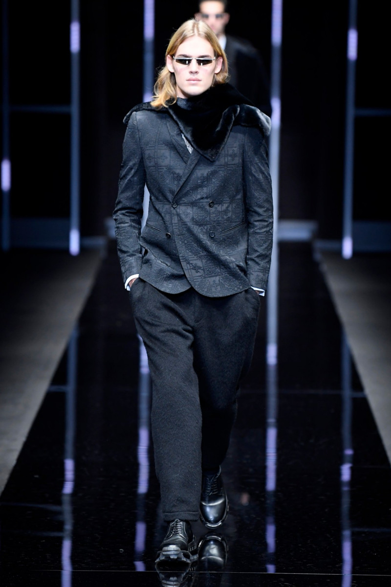 Ton Heukels featured in  the Emporio Armani fashion show for Autumn/Winter 2019