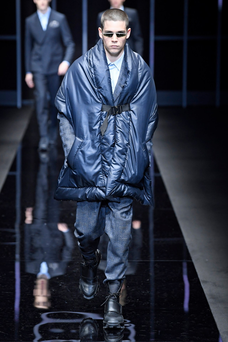 Federico Spinas featured in  the Emporio Armani fashion show for Autumn/Winter 2019