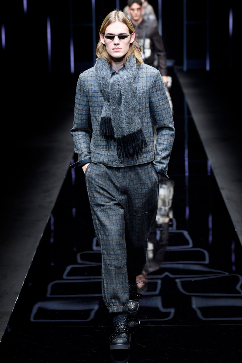 Ton Heukels featured in  the Emporio Armani fashion show for Autumn/Winter 2019