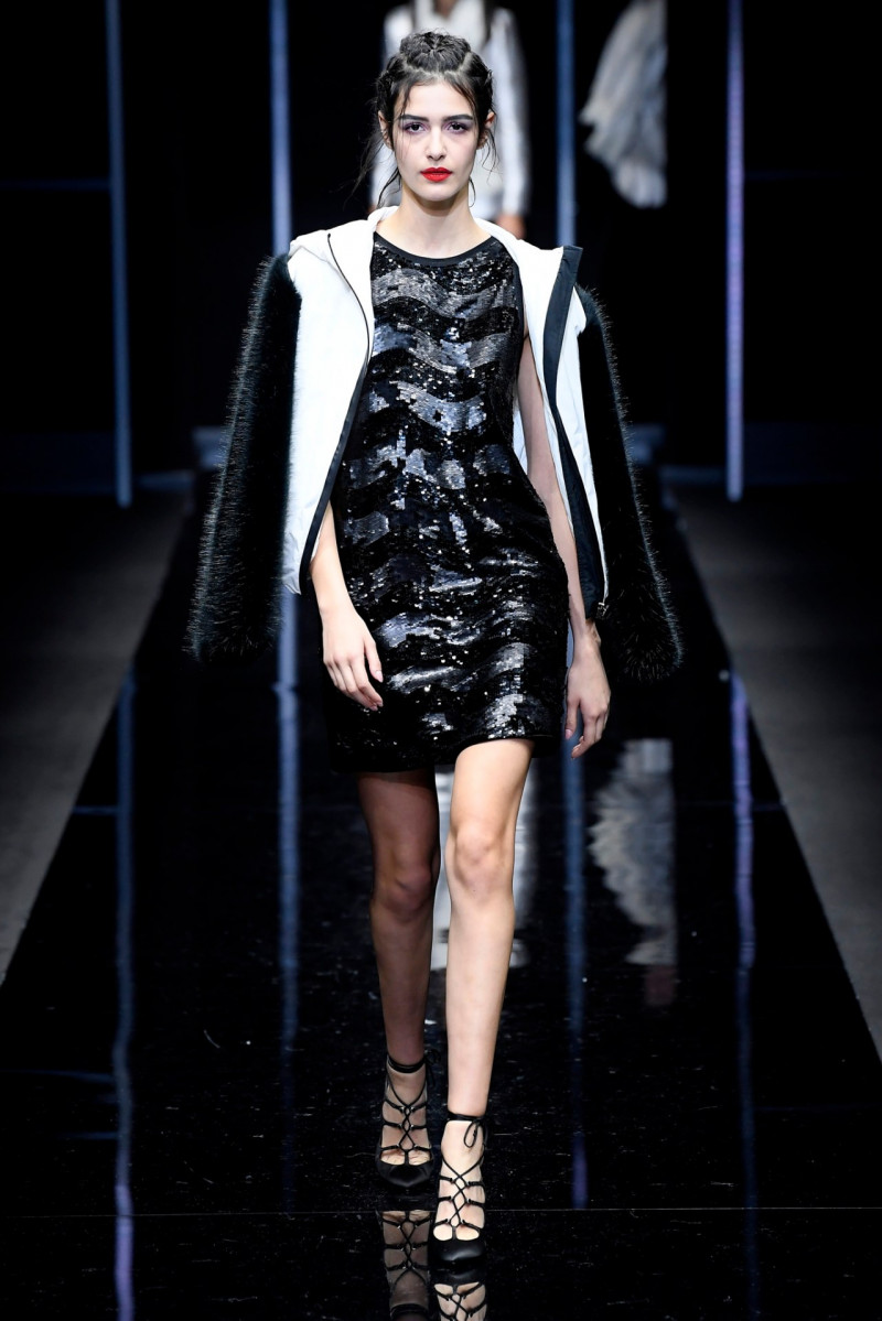 Elda Scarnecchia featured in  the Emporio Armani fashion show for Autumn/Winter 2019