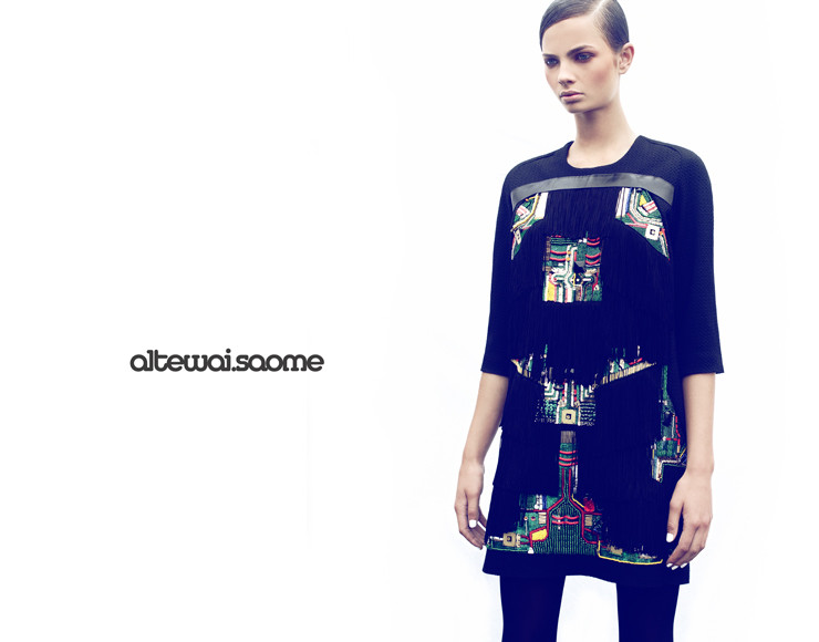 Moa Aberg featured in  the AltewaiSaome advertisement for Autumn/Winter 2011