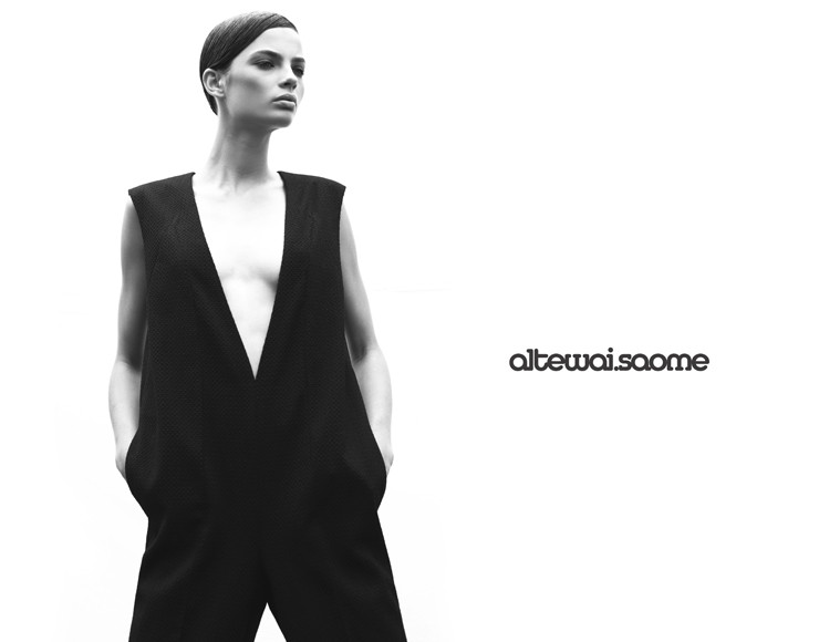 Moa Aberg featured in  the AltewaiSaome advertisement for Autumn/Winter 2011