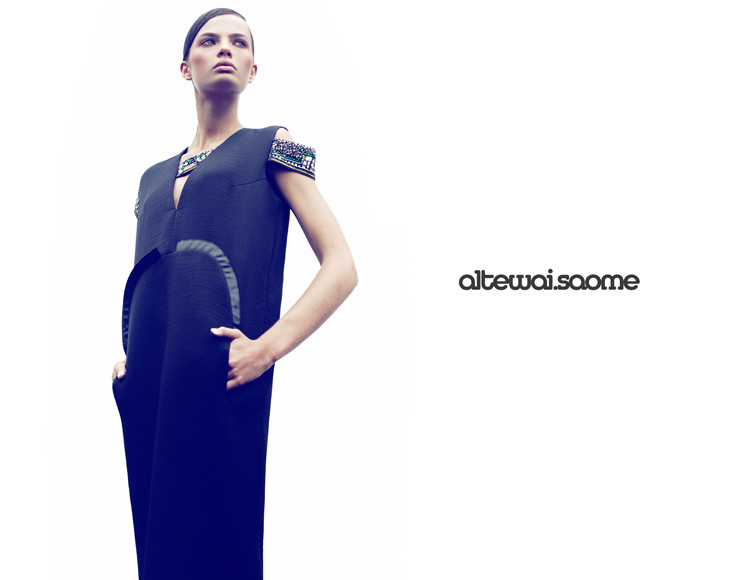 Moa Aberg featured in  the AltewaiSaome advertisement for Autumn/Winter 2011