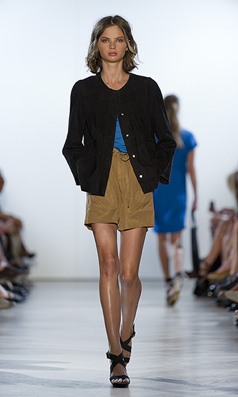 Moa Aberg featured in  the Filippa K fashion show for Spring/Summer 2012