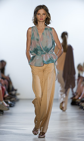 Moa Aberg featured in  the Filippa K fashion show for Spring/Summer 2012