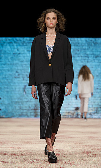 Moa Aberg featured in  the Carin Wester fashion show for Spring/Summer 2012