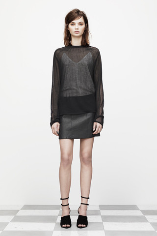 Moa Aberg featured in  the T by Alexander Wang lookbook for Pre-Fall 2012