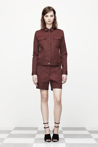 Moa Aberg featured in  the T by Alexander Wang lookbook for Pre-Fall 2012