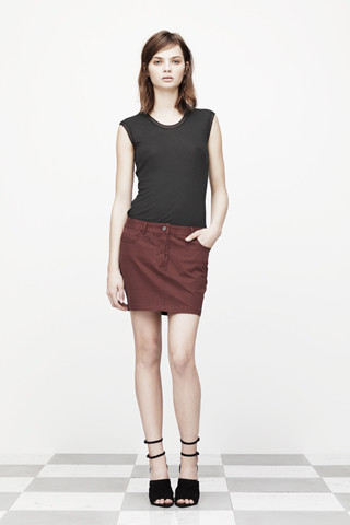 Moa Aberg featured in  the T by Alexander Wang lookbook for Pre-Fall 2012