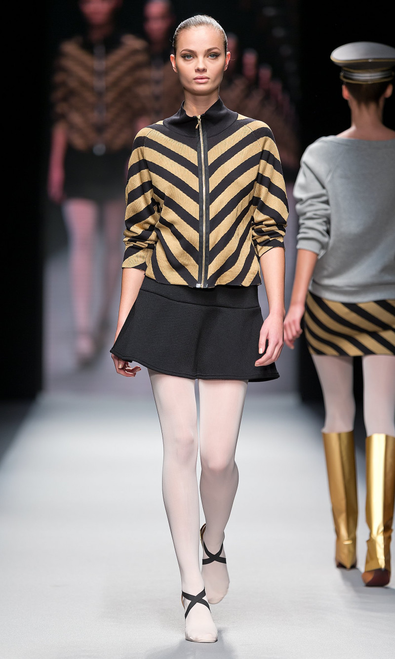 Moa Aberg featured in  the Busnel fashion show for Autumn/Winter 2014