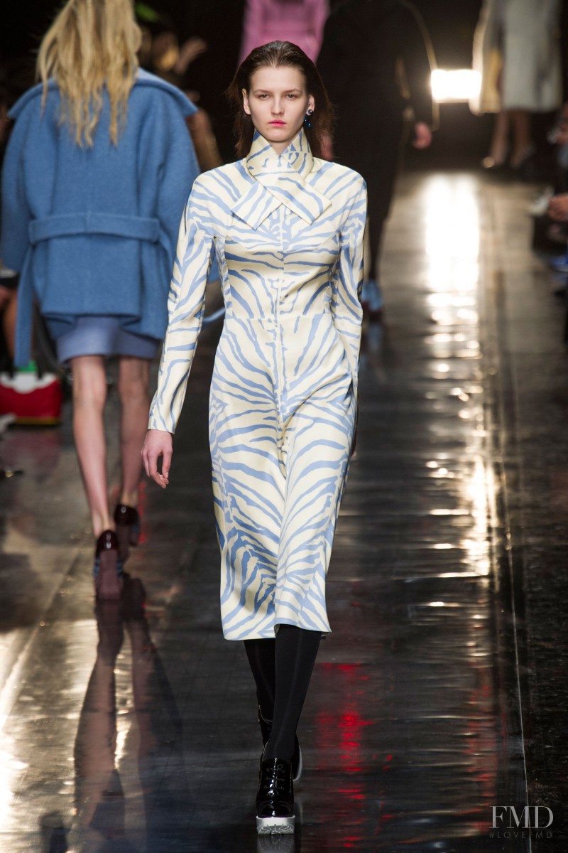 Katlin Aas featured in  the Carven fashion show for Autumn/Winter 2013