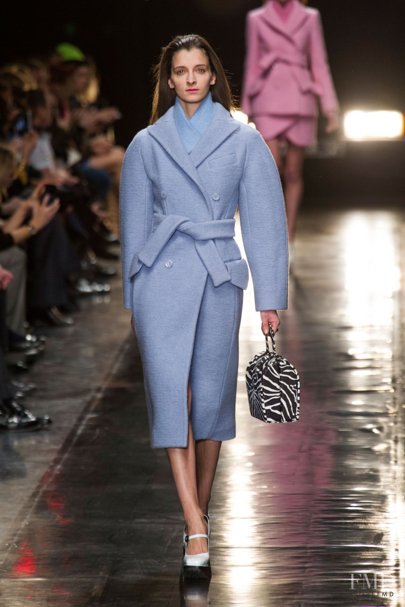 Roos Van Bosstraeten featured in  the Carven fashion show for Autumn/Winter 2013