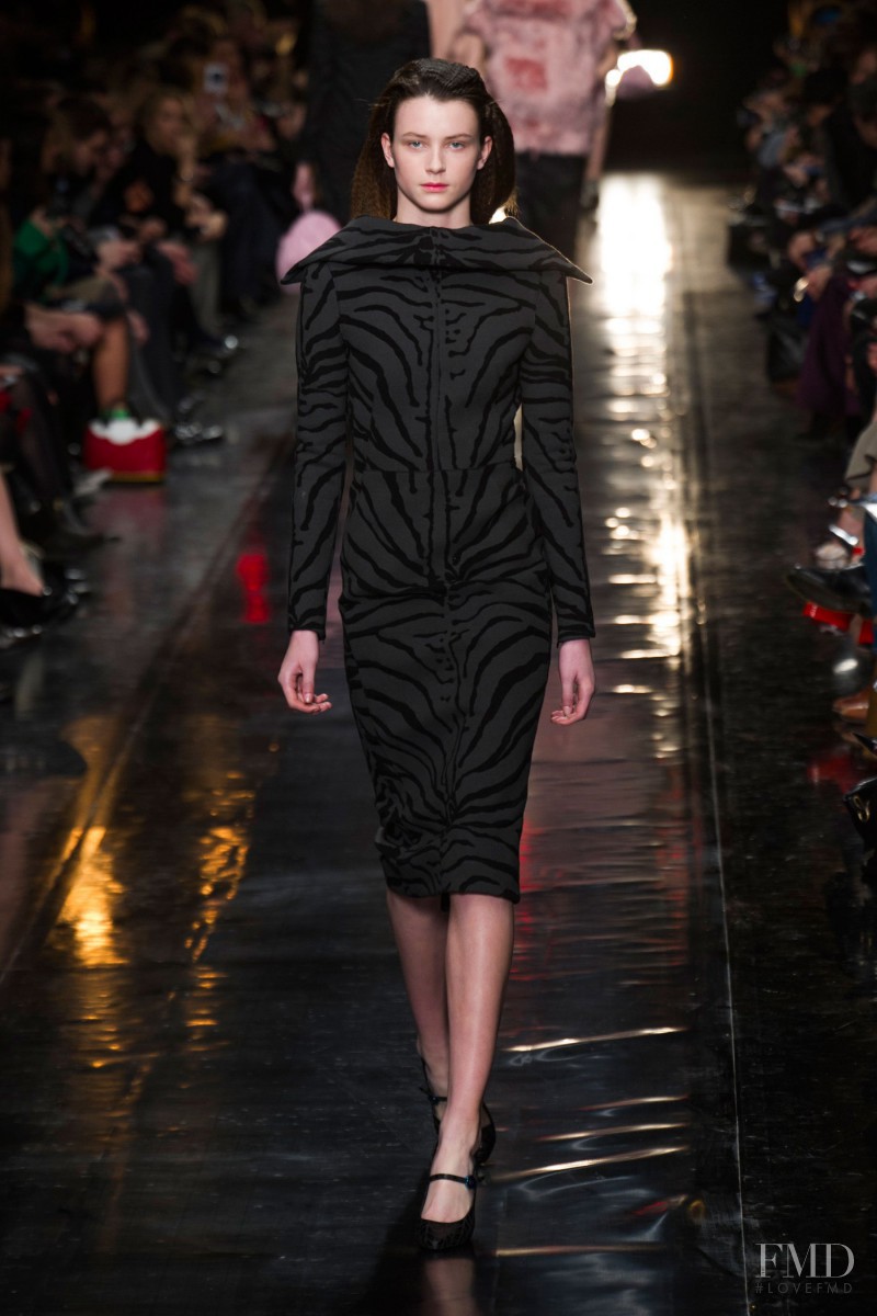 Lucy Gascoyne featured in  the Carven fashion show for Autumn/Winter 2013