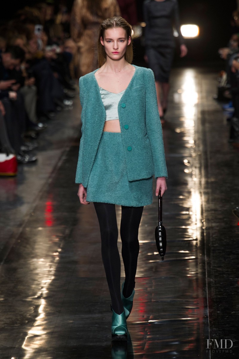 Marine Van Outryve featured in  the Carven fashion show for Autumn/Winter 2013