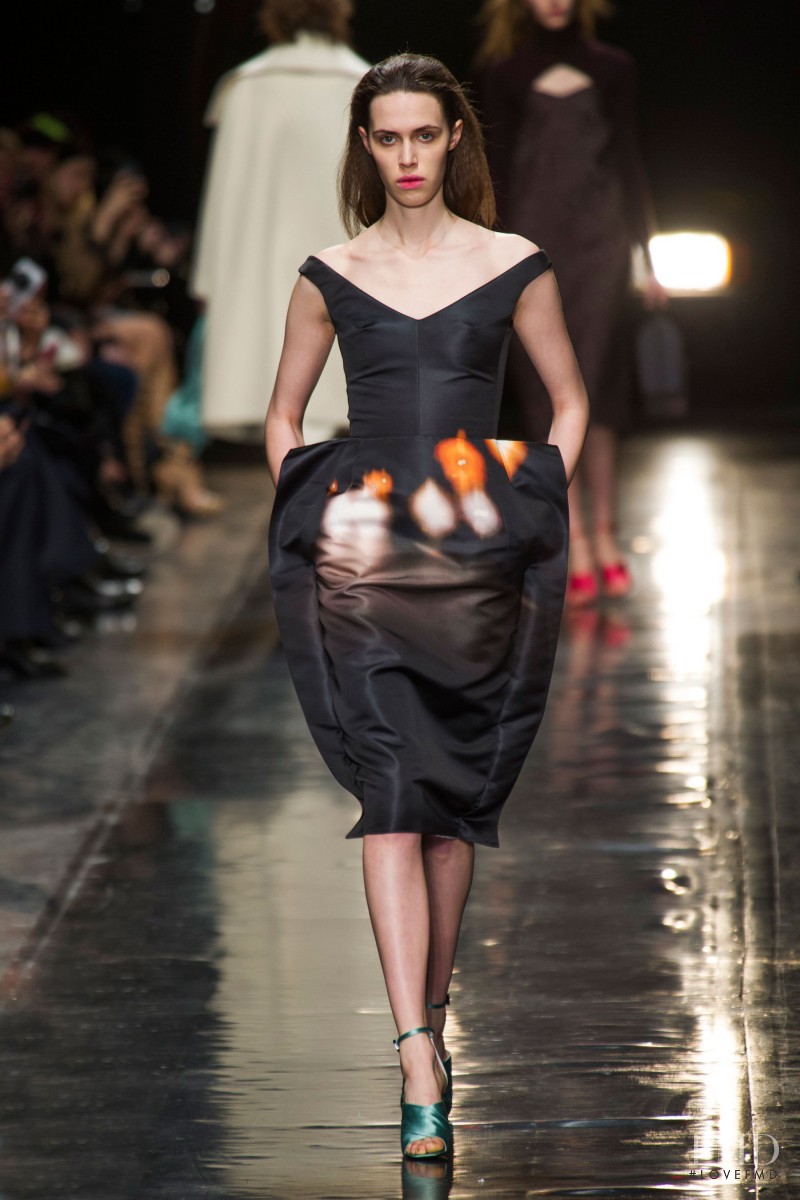 Georgia Hilmer featured in  the Carven fashion show for Autumn/Winter 2013