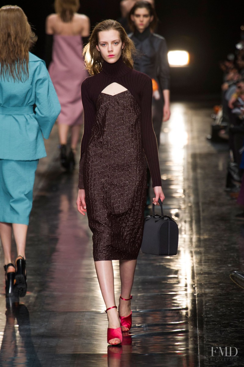 Sara Blomqvist featured in  the Carven fashion show for Autumn/Winter 2013
