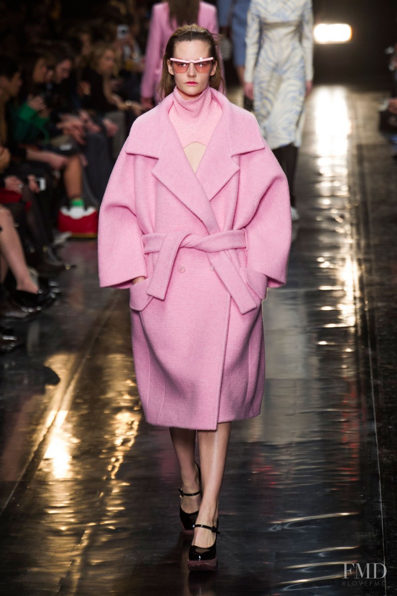 Sara Blomqvist featured in  the Carven fashion show for Autumn/Winter 2013