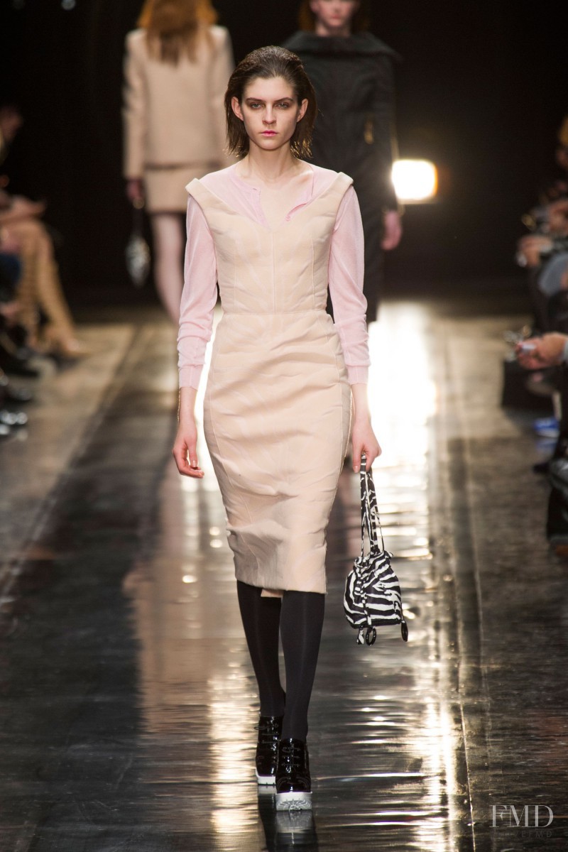 Kel Markey featured in  the Carven fashion show for Autumn/Winter 2013