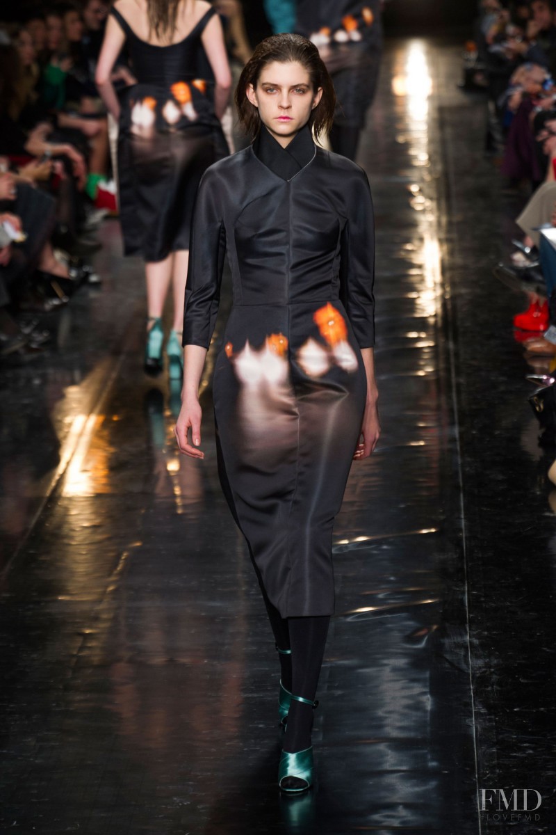 Kel Markey featured in  the Carven fashion show for Autumn/Winter 2013