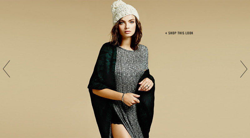 Moa Aberg featured in  the Forever 21 Sweater Weather lookbook for Winter 2014