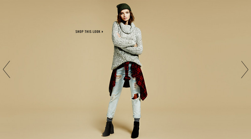 Moa Aberg featured in  the Forever 21 Sweater Weather lookbook for Winter 2014