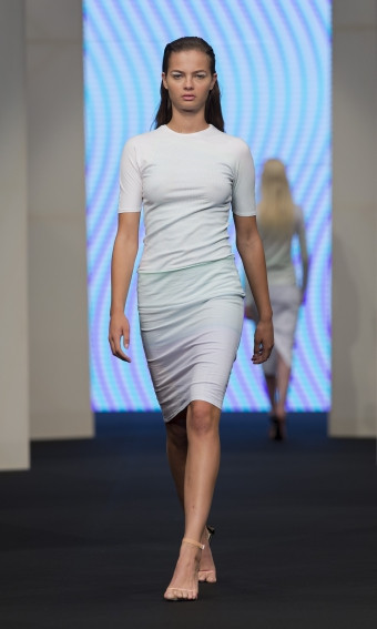 Moa Aberg featured in  the Nhu Duong fashion show for Spring/Summer 2013