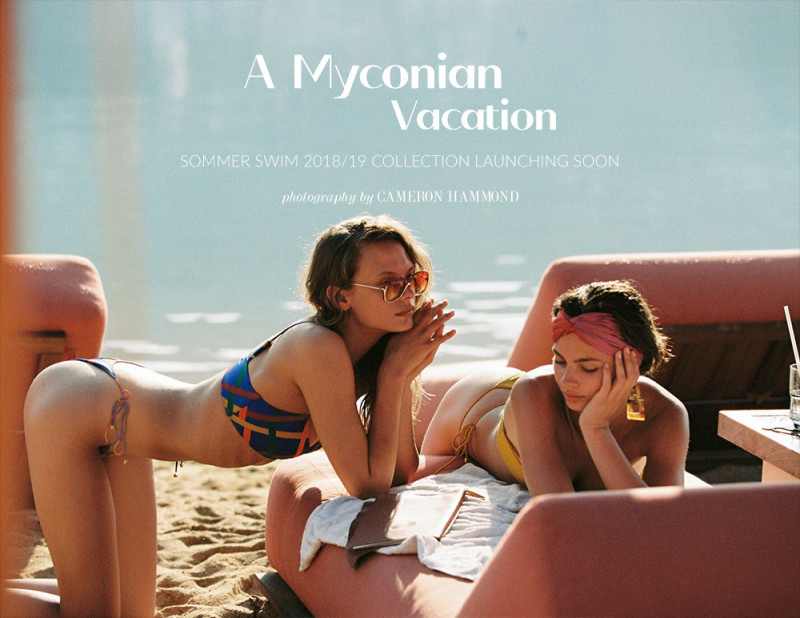 Moa Aberg featured in  the Sommer Swim A Mykonian Vacation lookbook for Spring/Summer 2019