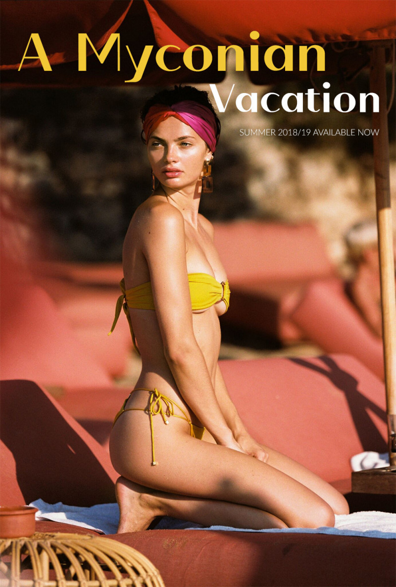 Moa Aberg featured in  the Sommer Swim A Mykonian Vacation lookbook for Spring/Summer 2019