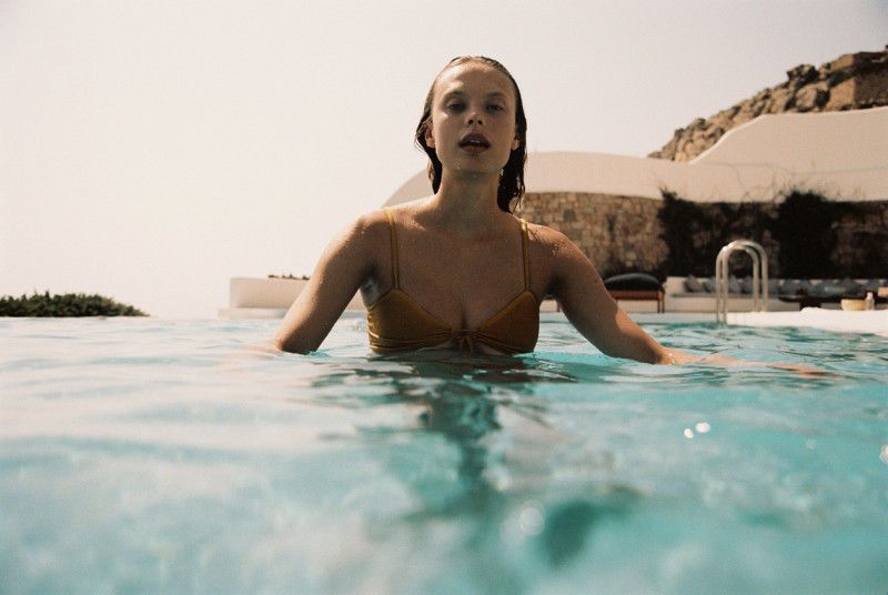 Moa Aberg featured in  the Sommer Swim A Mykonian Vacation lookbook for Spring/Summer 2019