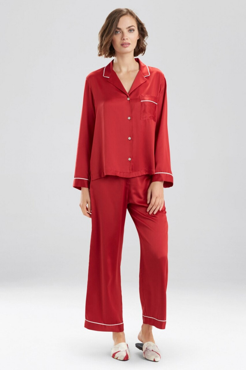 Moa Aberg featured in  the Josie Natori lookbook for Pre-Spring 2020