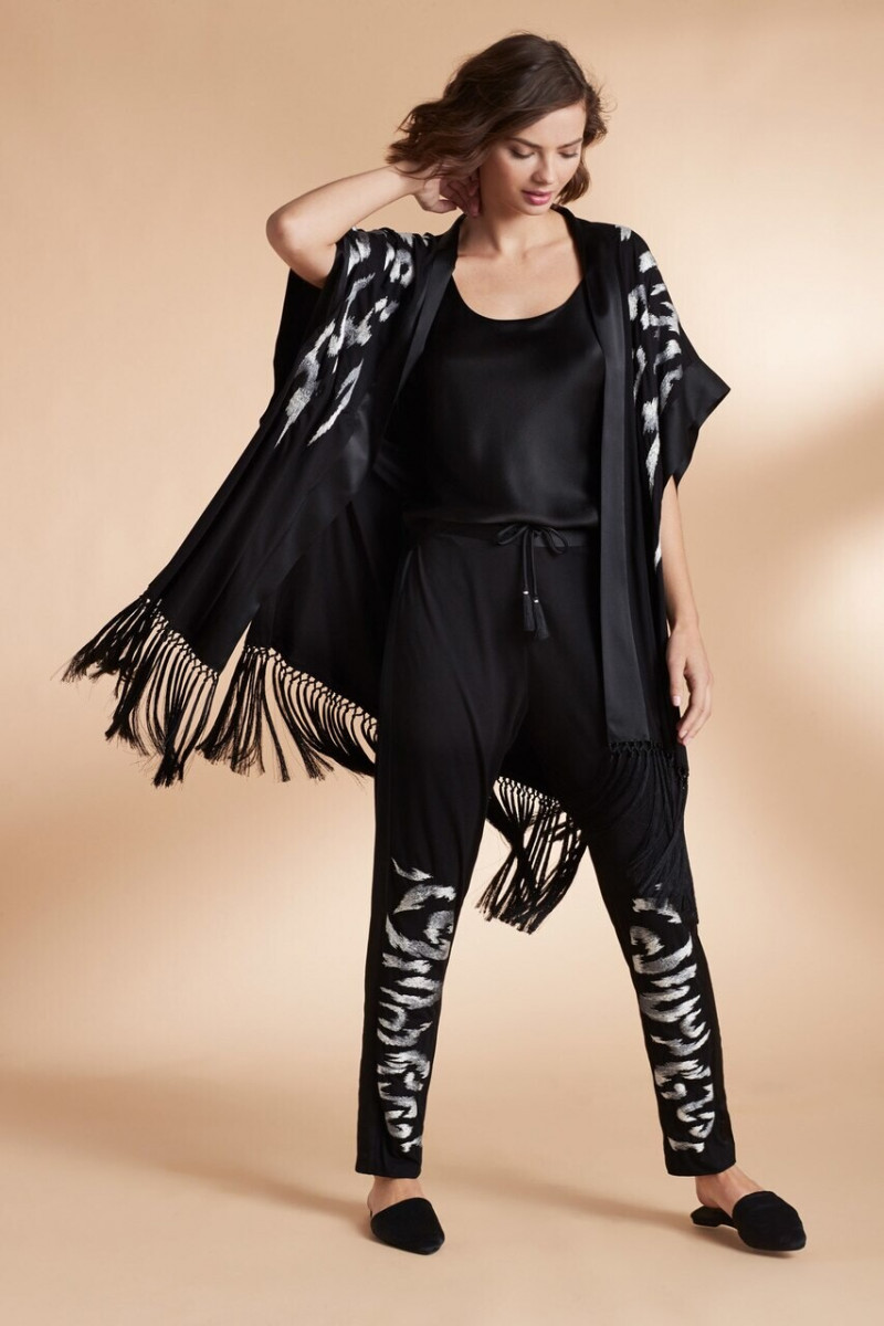 Moa Aberg featured in  the Josie Natori lookbook for Pre-Spring 2020