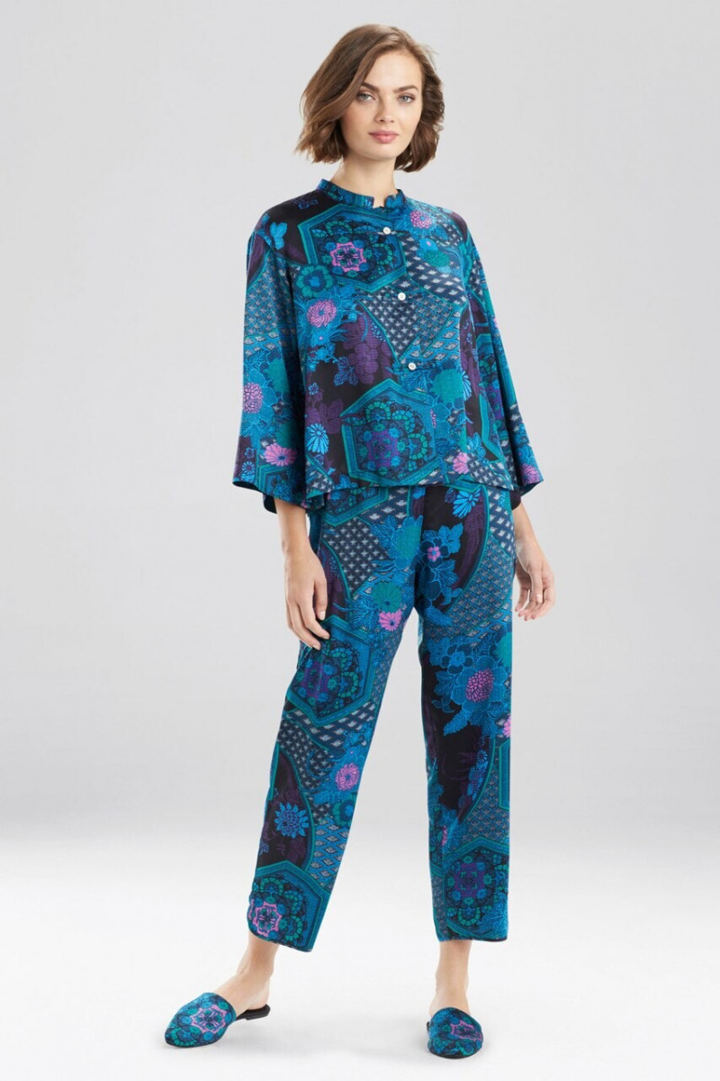 Moa Aberg featured in  the Josie Natori lookbook for Pre-Spring 2020