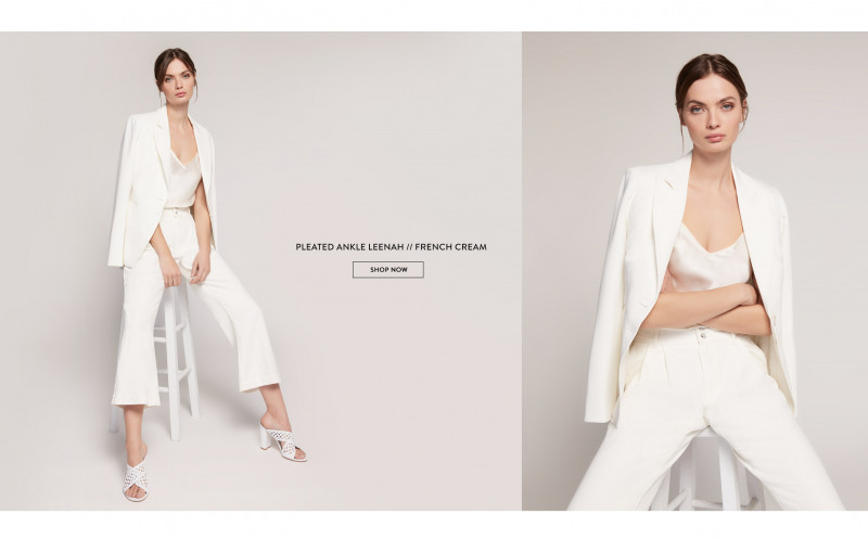 Moa Aberg featured in  the Paige Denim The Nines lookbook for Spring 2021