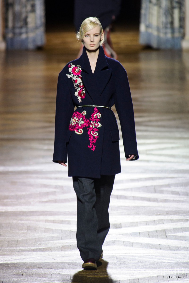 Irene Hiemstra featured in  the Dries van Noten fashion show for Autumn/Winter 2013