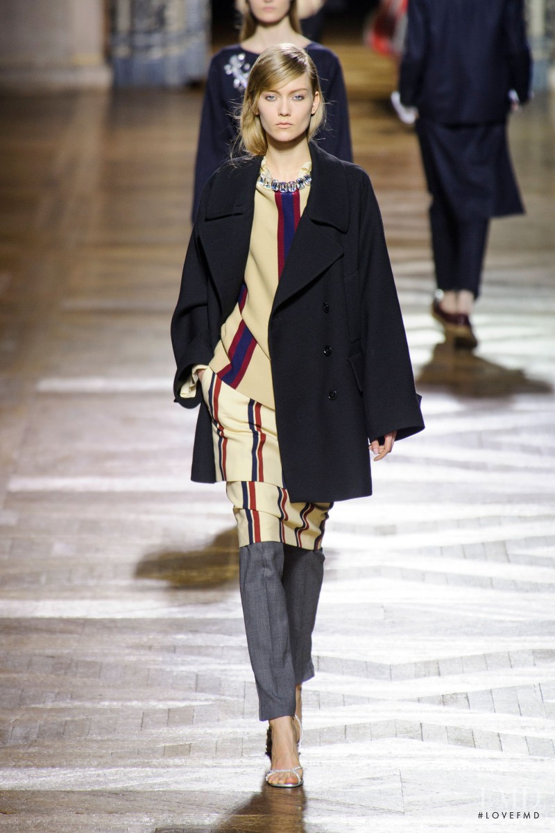 Katerina Ryabinkina featured in  the Dries van Noten fashion show for Autumn/Winter 2013