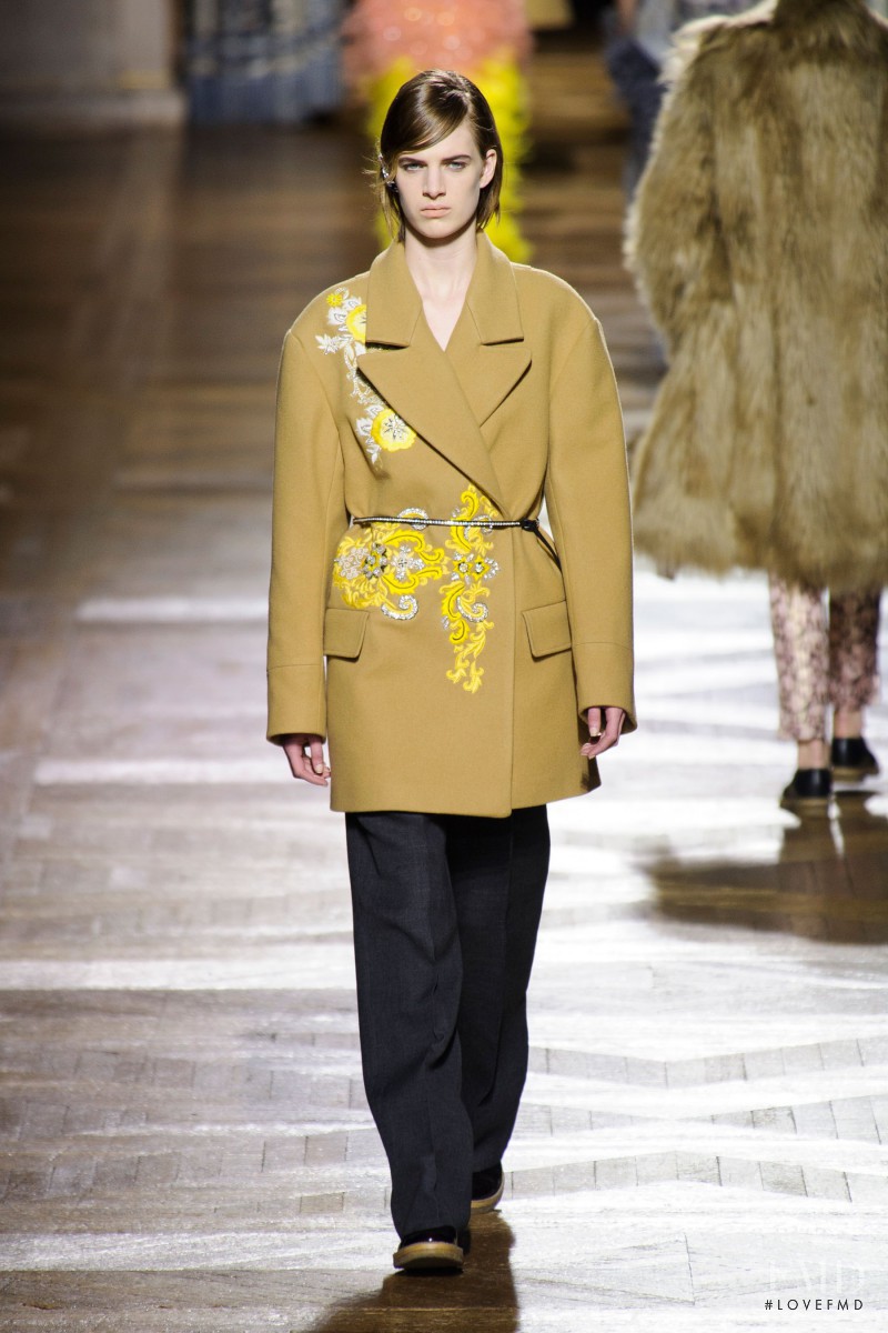 Ashleigh Good featured in  the Dries van Noten fashion show for Autumn/Winter 2013