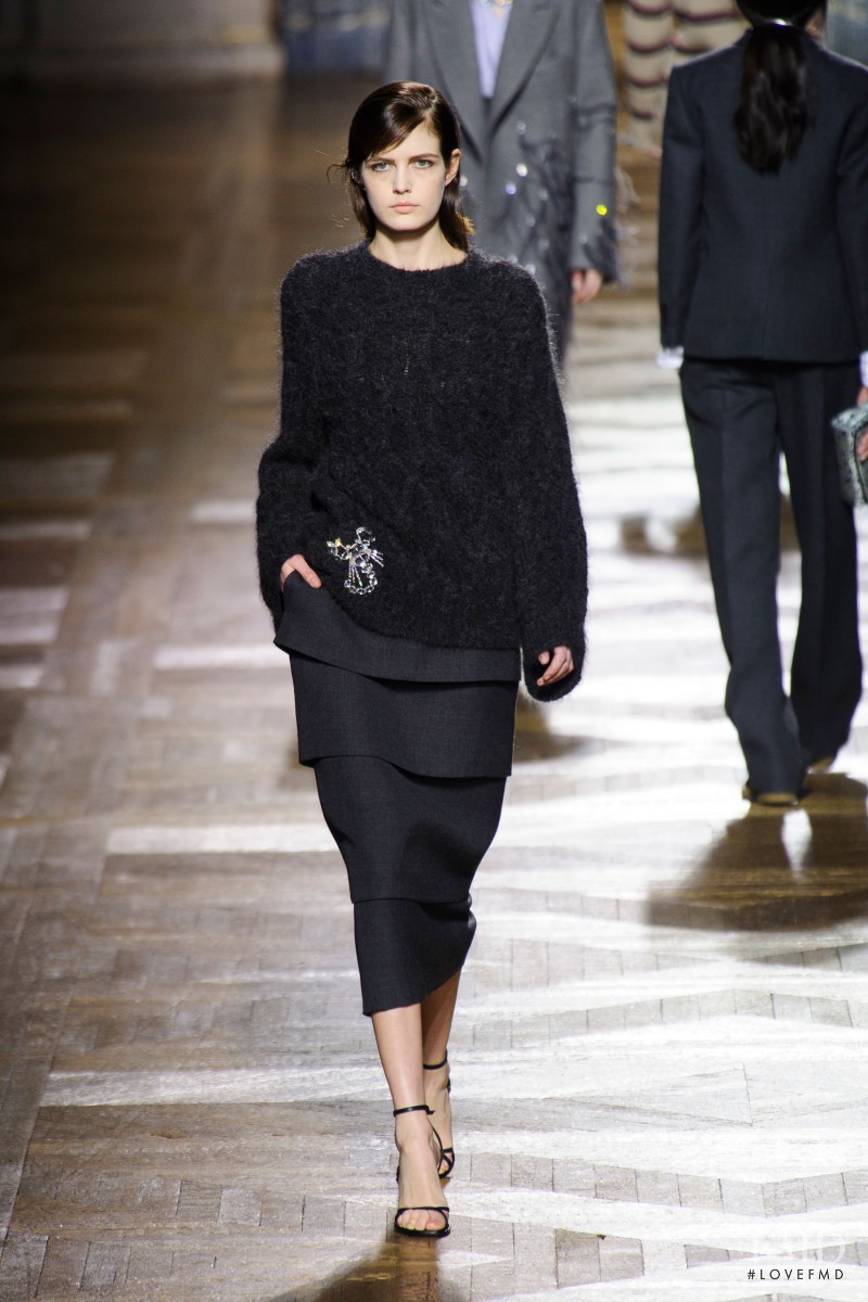 Zlata Mangafic featured in  the Dries van Noten fashion show for Autumn/Winter 2013