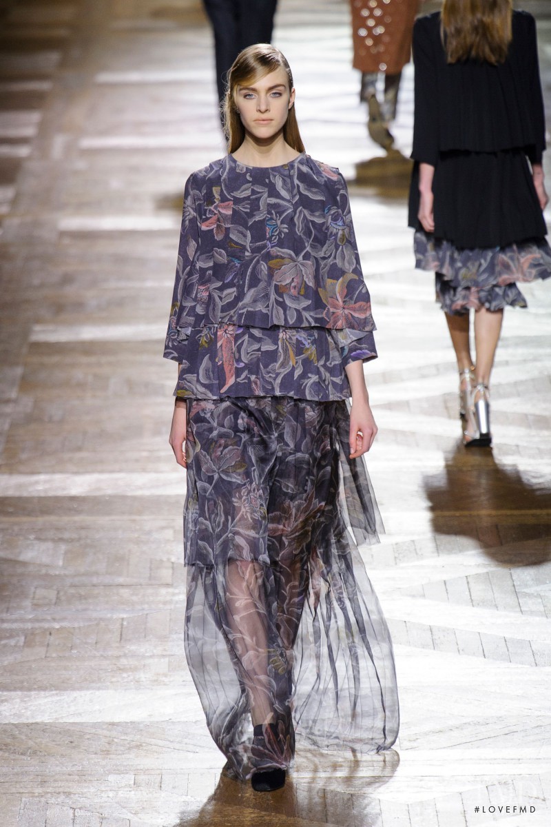 Hedvig Palm featured in  the Dries van Noten fashion show for Autumn/Winter 2013